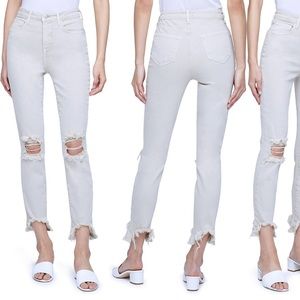 NWOT L’Agence High Line Ripped Slim Pants
BISCUIT DESTRUCT, Size 28